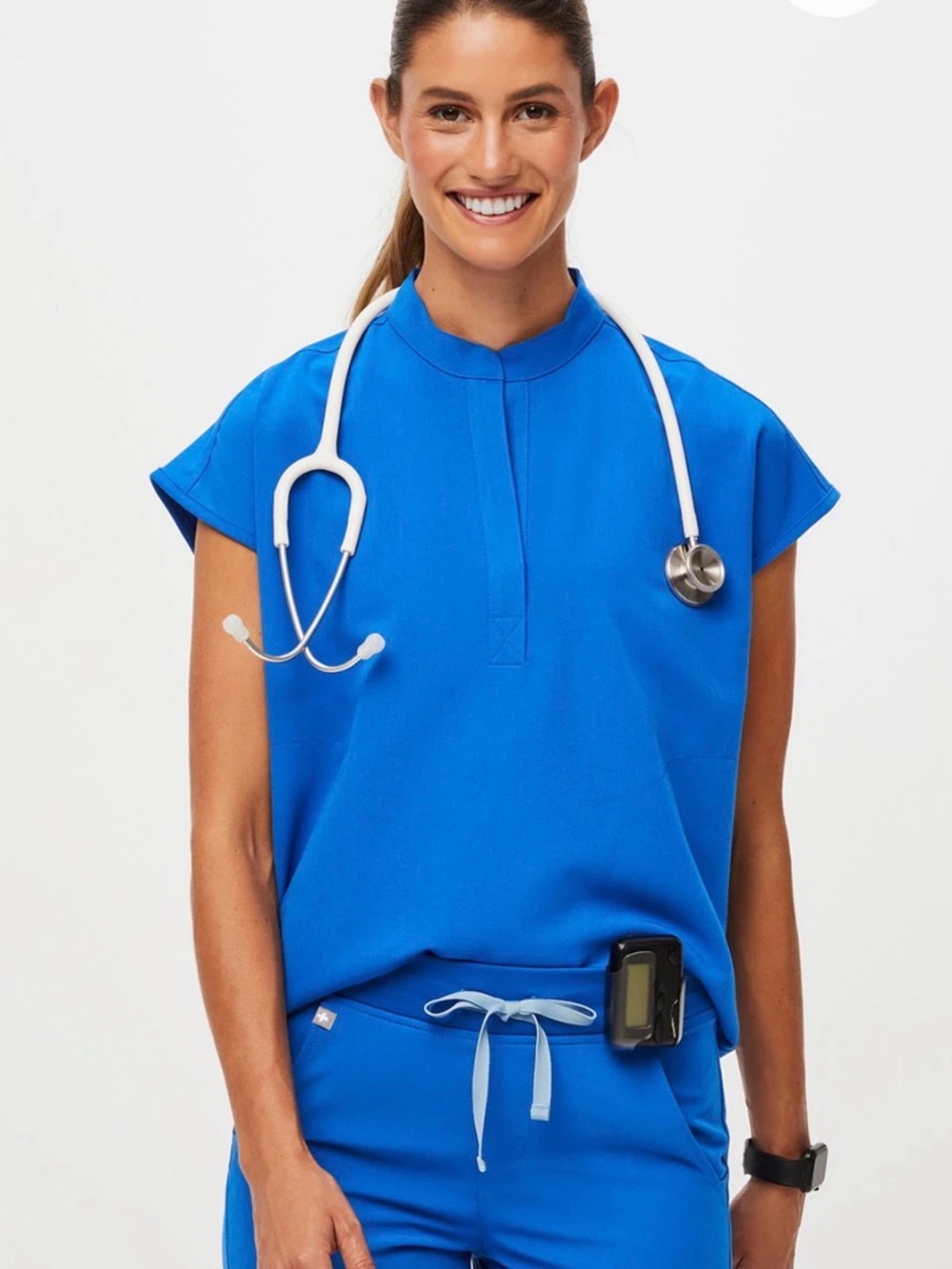 Figs Rafaela Oversized scrub top in royal blue
